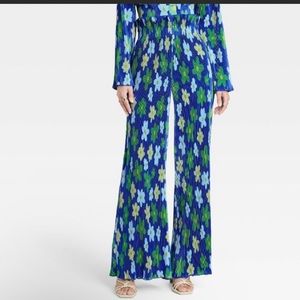Sammy B x Target Black History Month Pleated Floral Wide Leg Pants Size XL